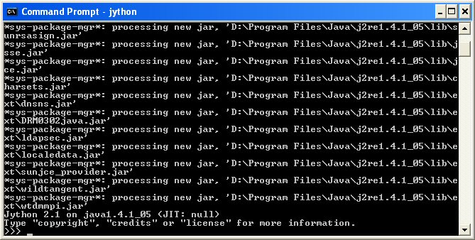 Jython Classpath Command Line