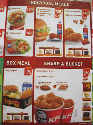 Kfc Menu Prices Uk