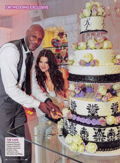 Khloe And Lamar Wedding Cake