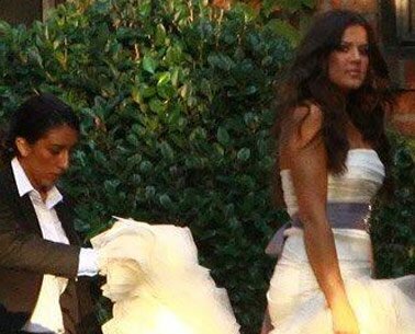 Khloe Kardashian Wedding Hair