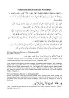 Khutbah Jumat Ramadhan