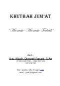 Khutbah Jumat Ramadhan Terbaik