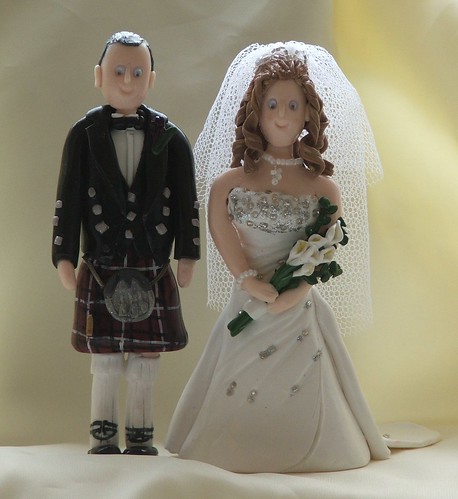 Kilt Wedding Cake Topper