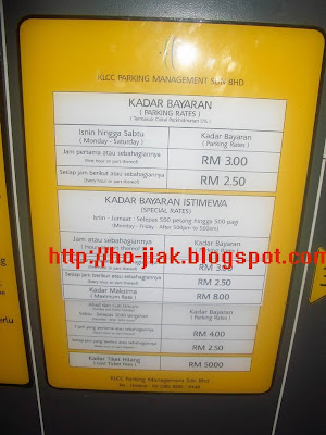 Klcc Parking Rate 2013