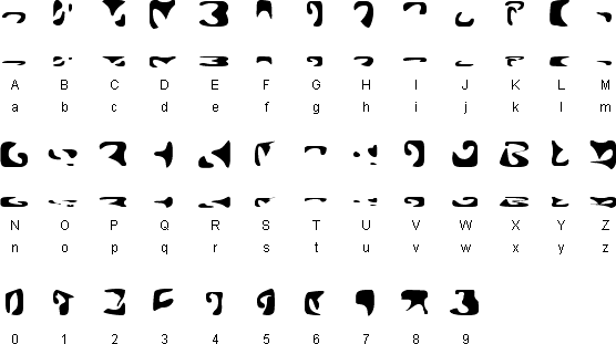 Klingon Alphabet Font