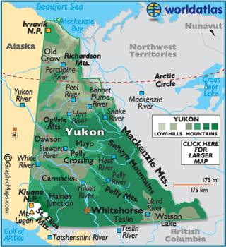 Klondike Map Yukon
