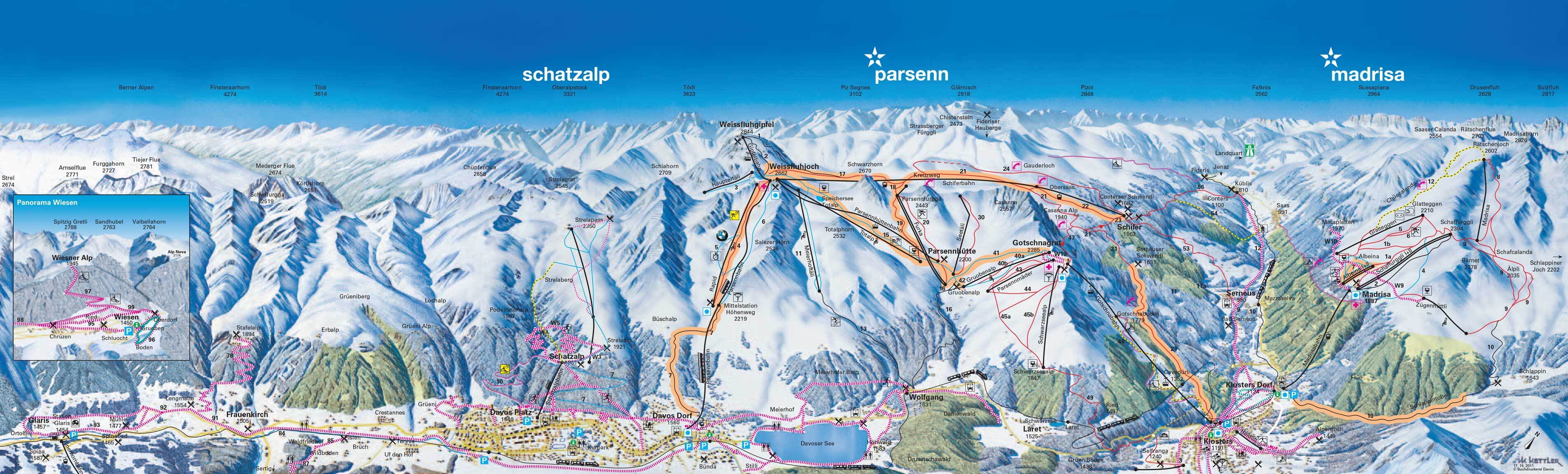 Klosters Map