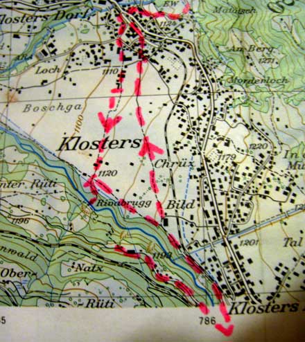 Klosters Map