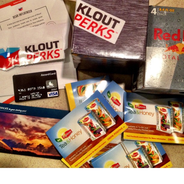 Klout Perks Red Bull