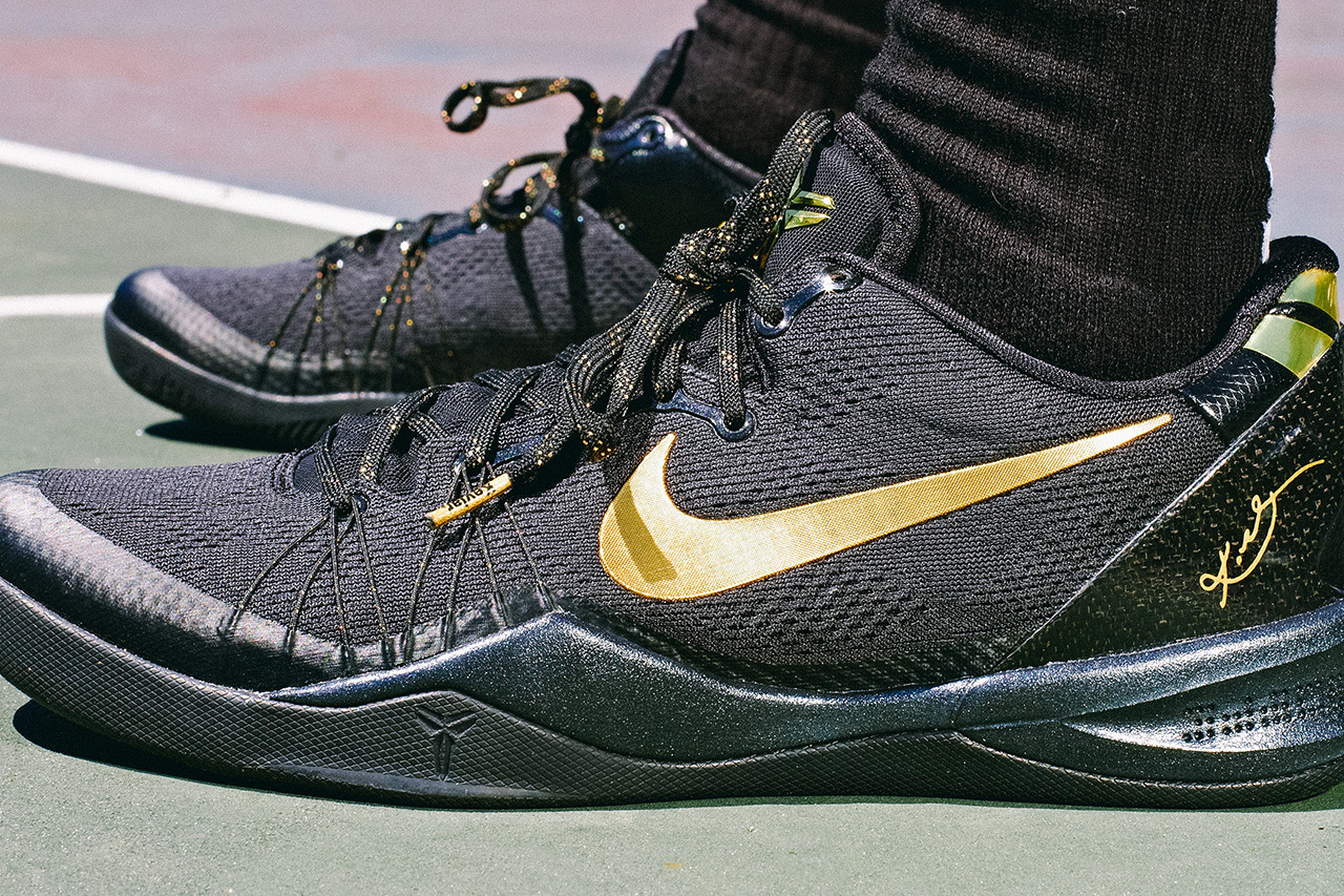 Kobe 8 Elite Black On Feet