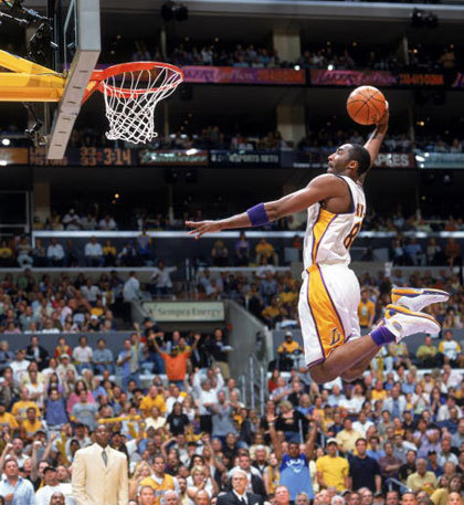 Kobe Dunking On Someone