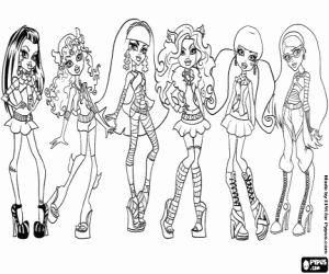 Kolorowanki Do Druku Monster High