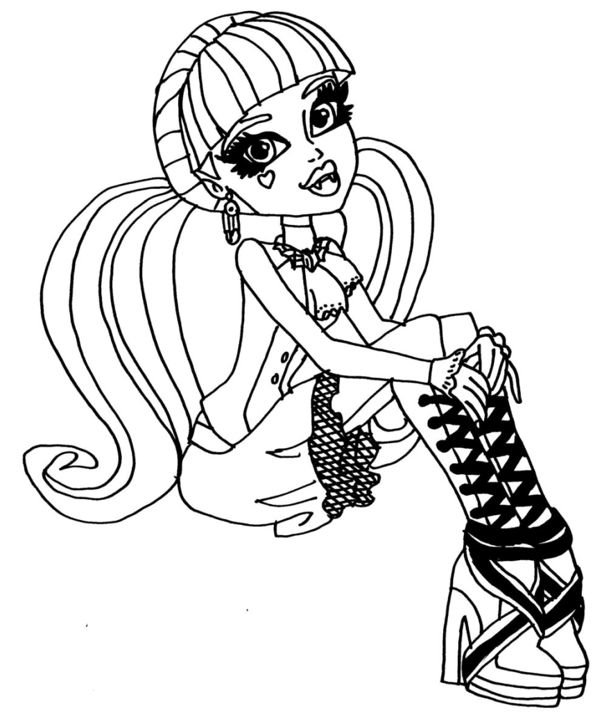 Kolorowanki Do Druku Monster High