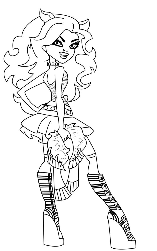 Kolorowanki Do Druku Monster High