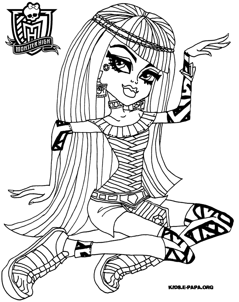 Kolorowanki Do Druku Monster High