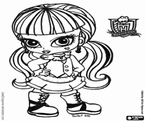 Kolorowanki Monster High Baby