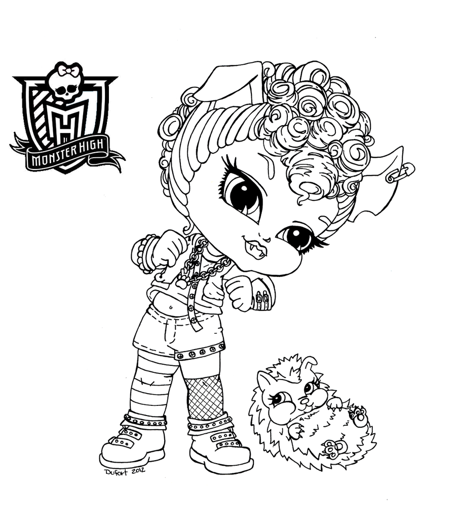 Kolorowanki Monster High Baby