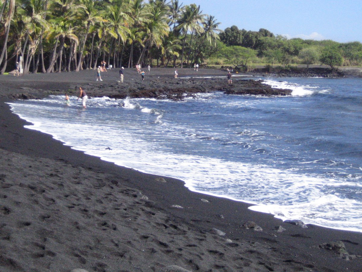 Kona Hawaii Beaches Black Sand