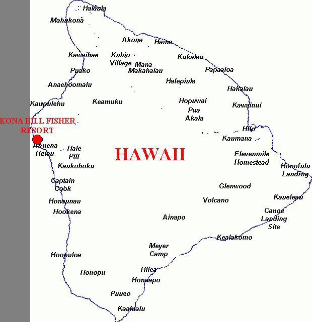 Kona Hawaii Map