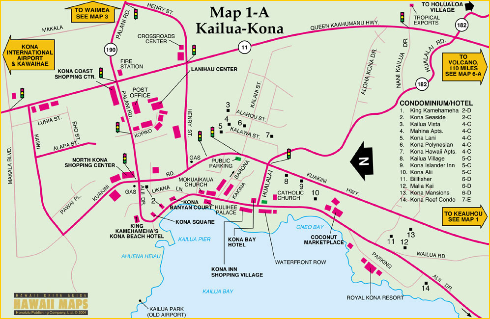 Kona Hawaii Map