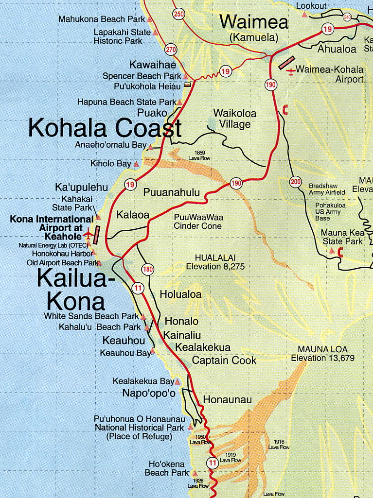 Kona Hawaii Map