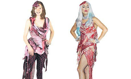 Lady Gaga Meat Dress Halloween Costume