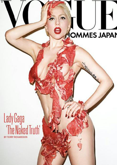 Lady Gaga Meat Dress Pics
