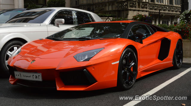 Lamborghini Aventador Black And Orange