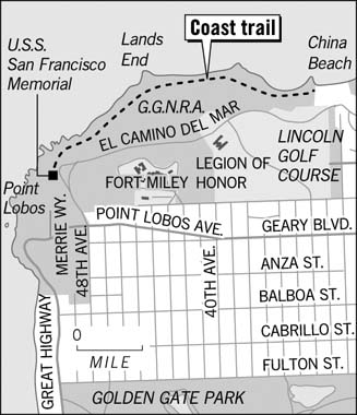 Lands End Map San Francisco