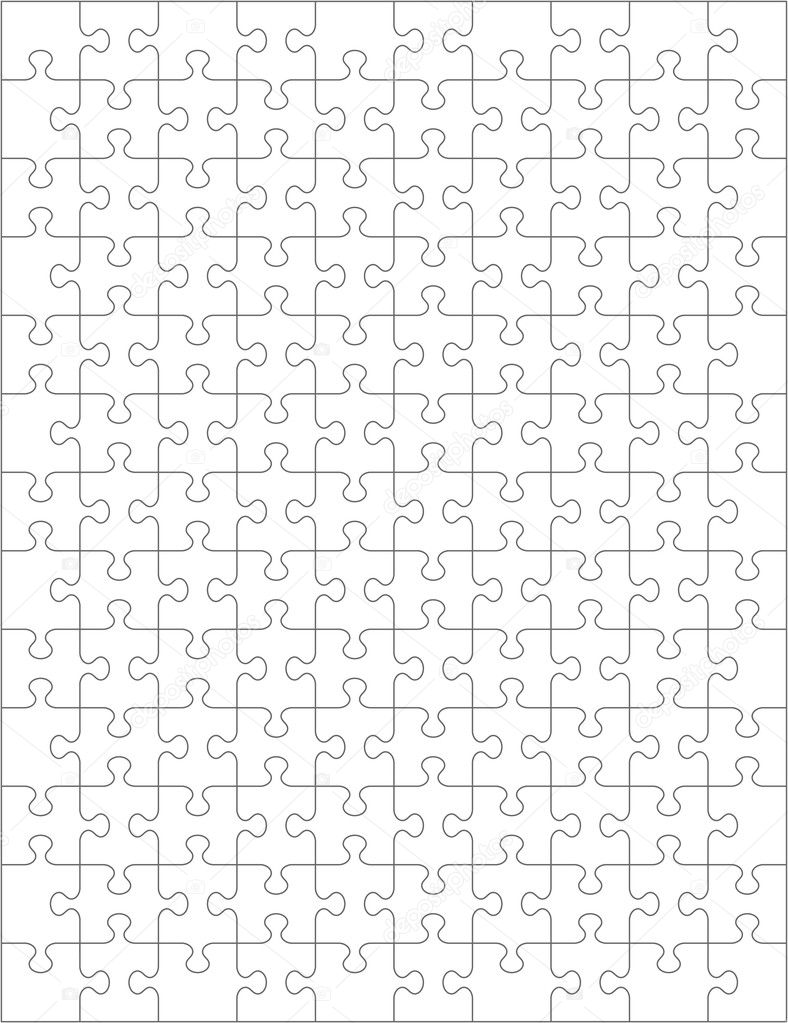 Large Jigsaw Piece Template