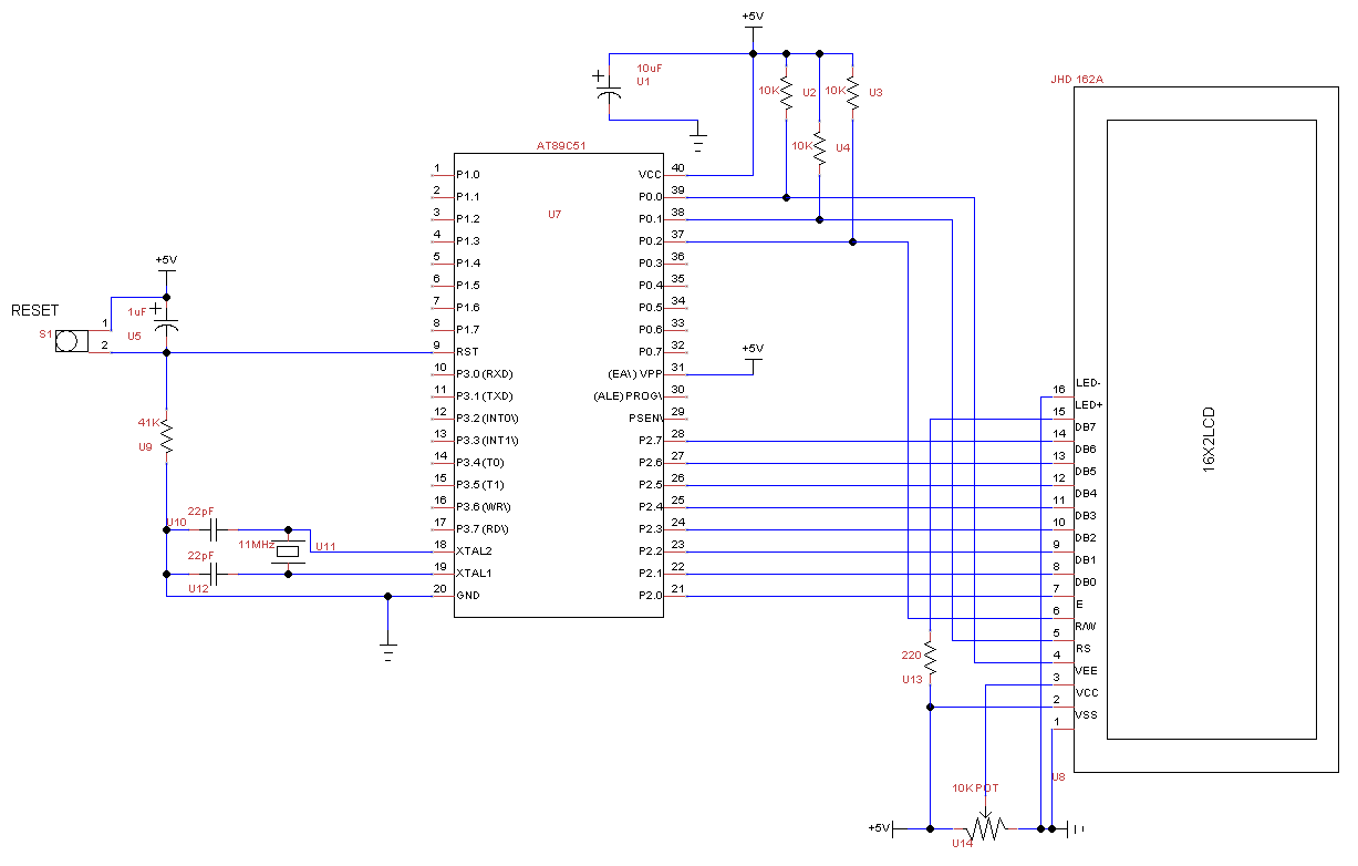 Lcd Jhd162a Pin Diagram