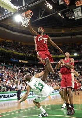 Lebron Dunking On Someone