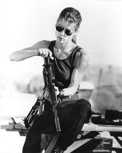Linda Hamilton Terminator 2 Poster
