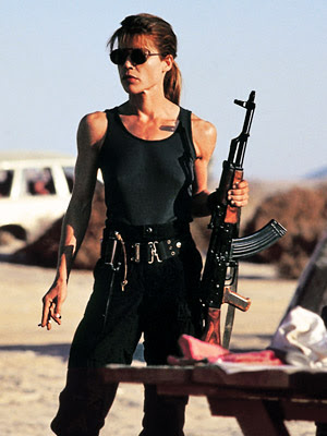 Linda Hamilton Terminator 2 Pull Ups