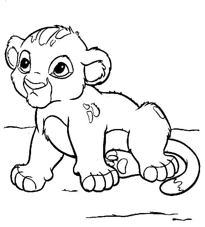 Lion King Simba Coloring Pages