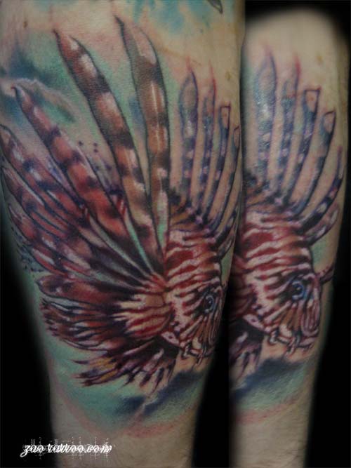 Lionfish Tattoo Designs