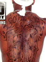 Lloyd Banks Back Tattoo