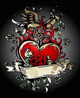 Love Heart Tattoo Designs For Women