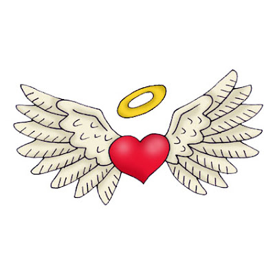 Love Heart Tattoos With Wings