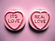 Love Hearts Sweets Background