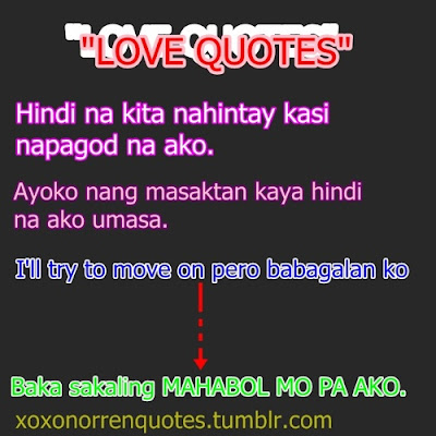 Love Quotes Tagalog Tumblr