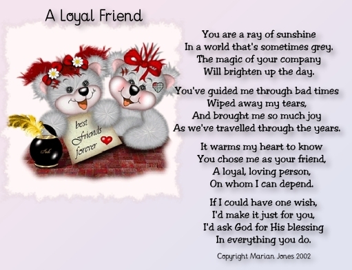 Love You Friendship Poems