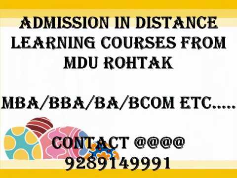 Mdu Rohtak Distance Education Date Sheet 2012