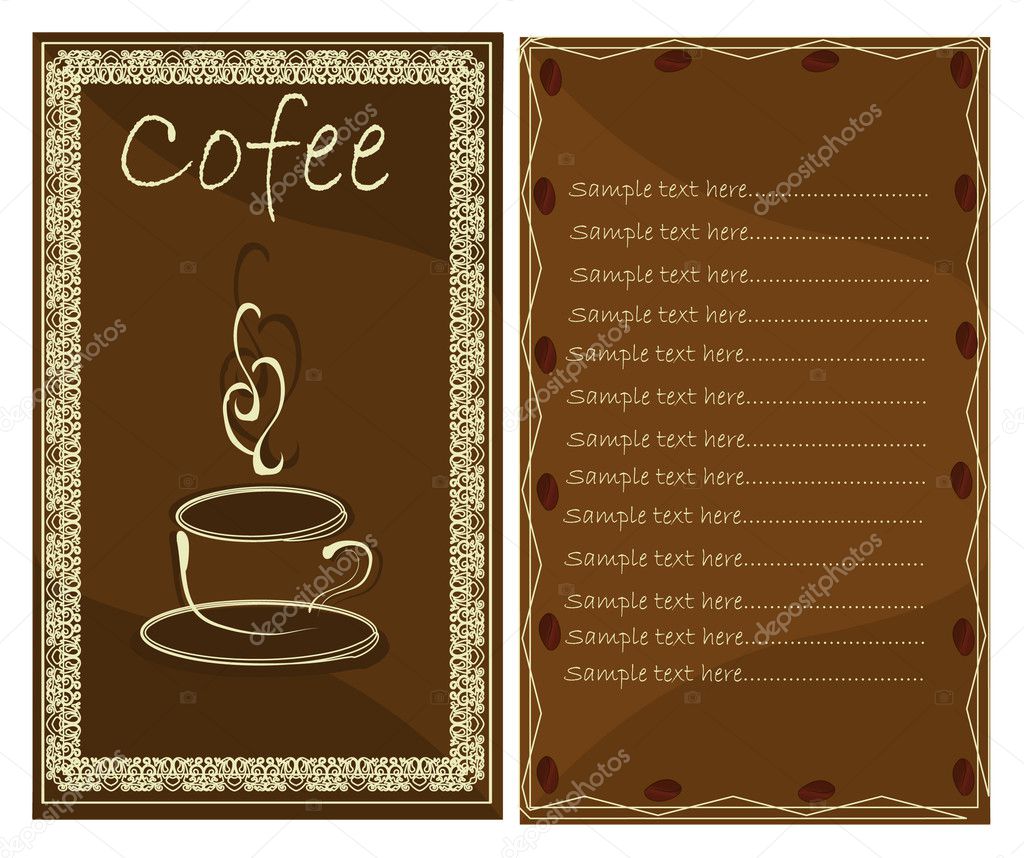 Menu Card Background Design