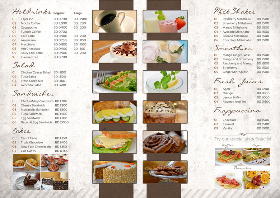 Menu Card Design