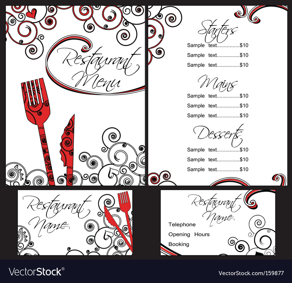 Menu Template Download