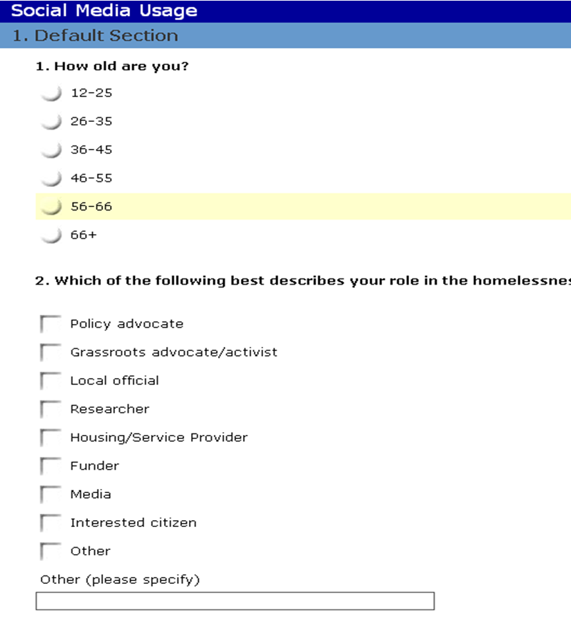 Mhngs Short Notice Survey