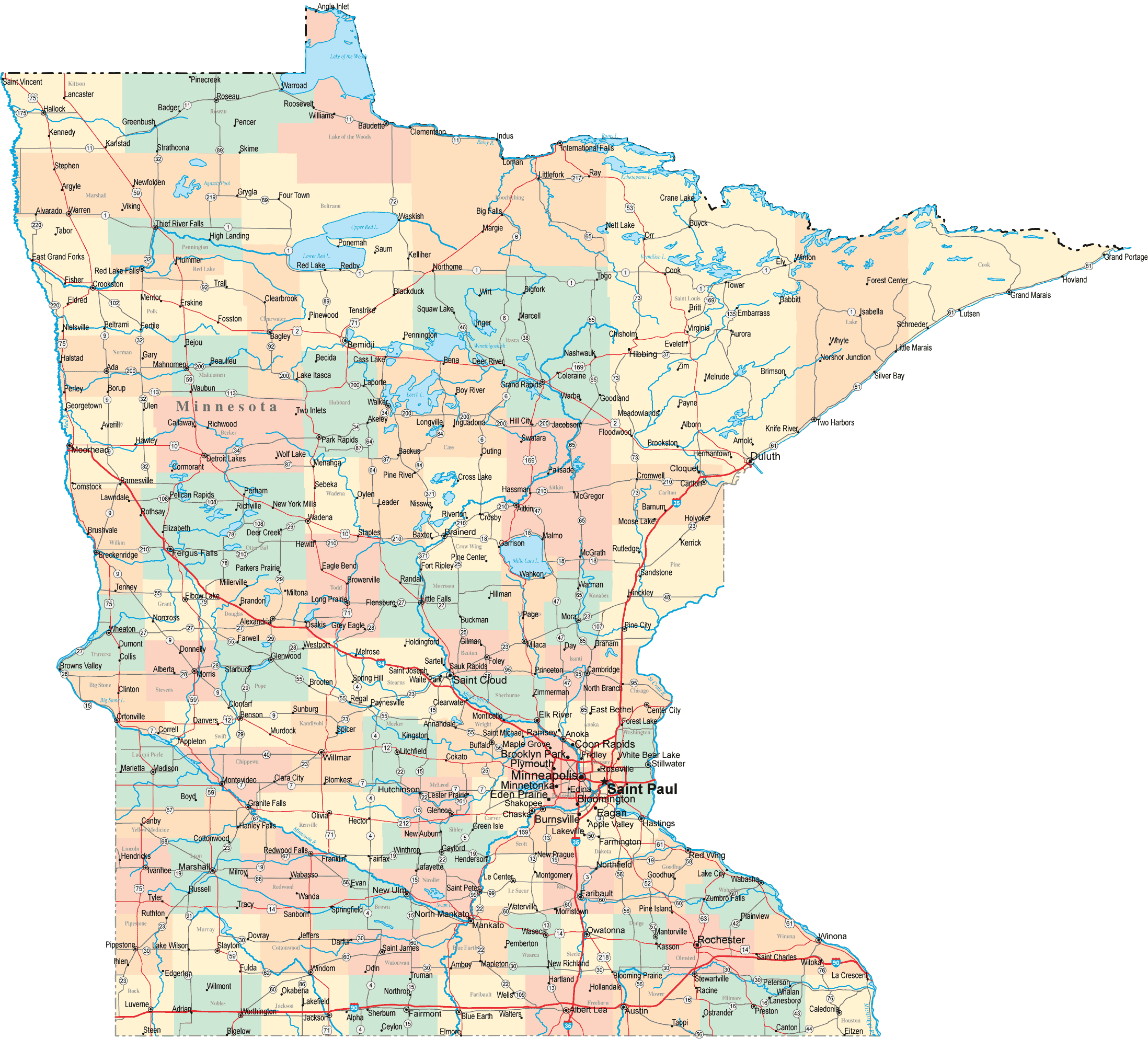 Mn Highway Map