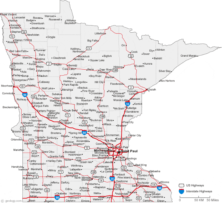 Mn Highway Map