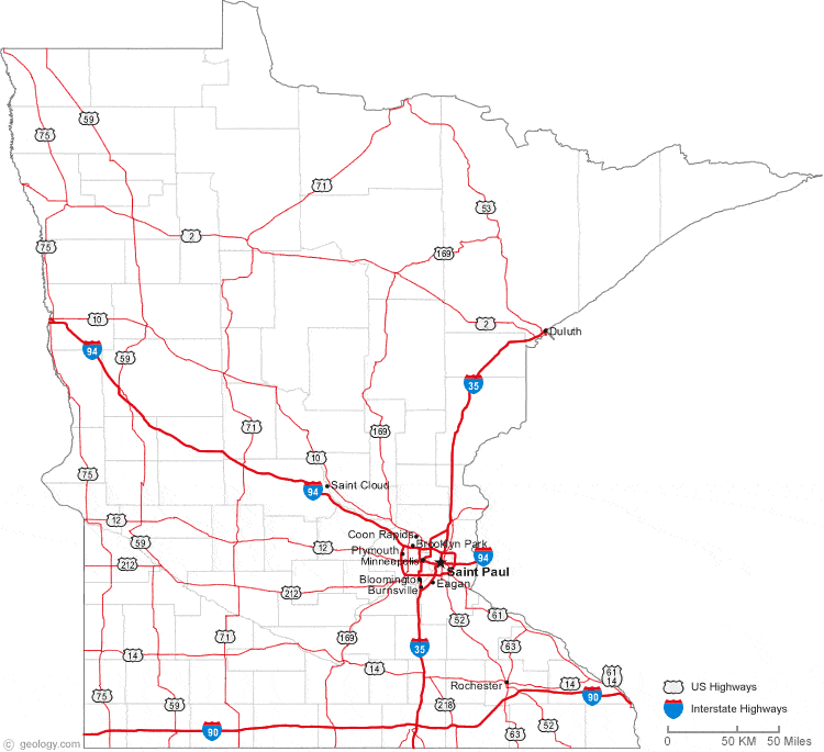 Mn Highway Map